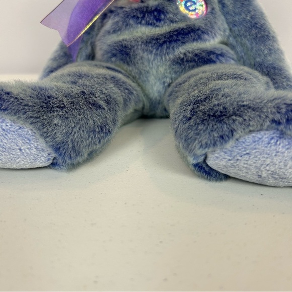 TY Beanie Buddies Collection Bear Periwinkle Plush 2001 (Large) - Picture 5 of 11
